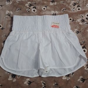 Free People Movement White Athletic Shorts
